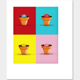 Flower Pots Posters and Art